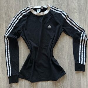 Adidas Black Long Sleeve Fitted Jersey
